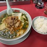 もつ味噌ラーメン半ライスセット