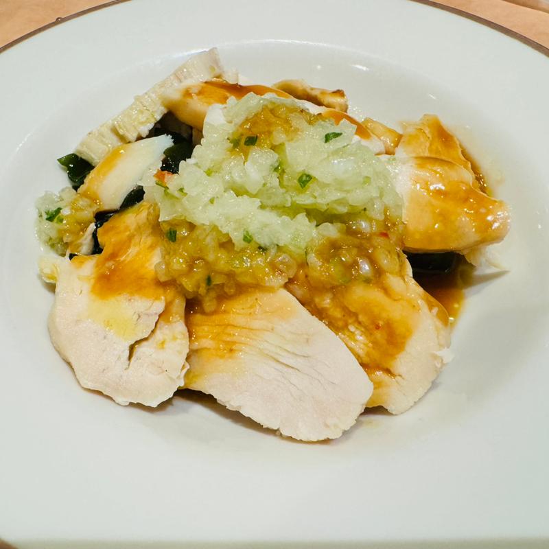 蒸し鶏の香味ソース(サイゼリヤ フォルテ羽生店)