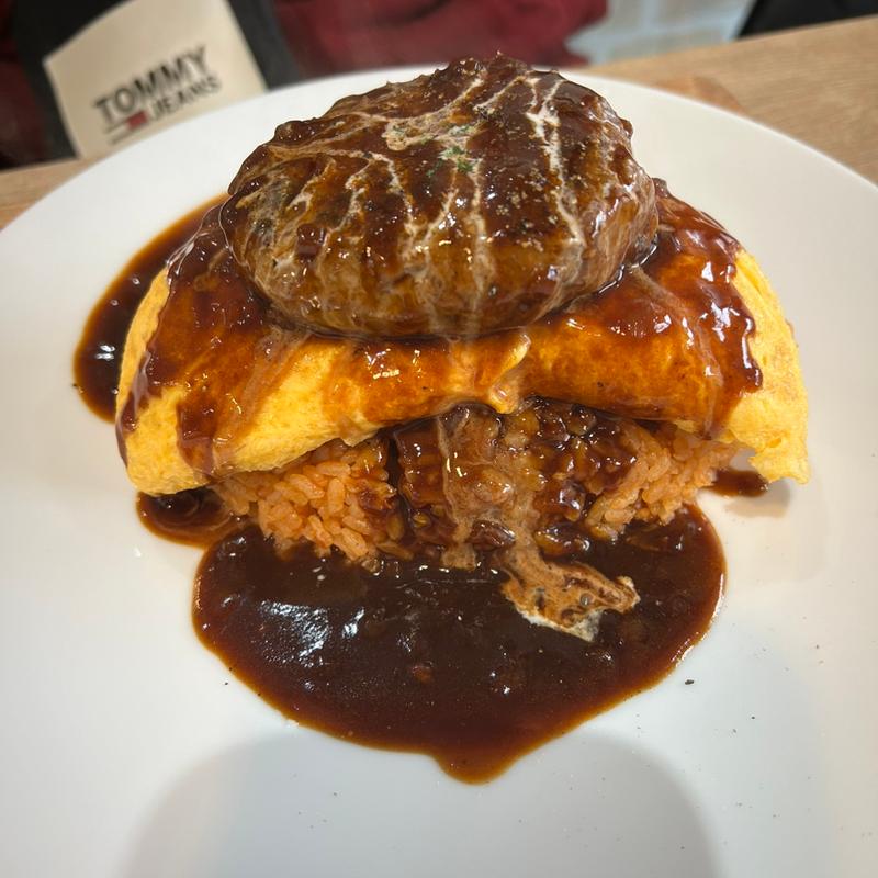 贅沢オムバーグ(たまご専門店TAMAGOYA常総レストラン)