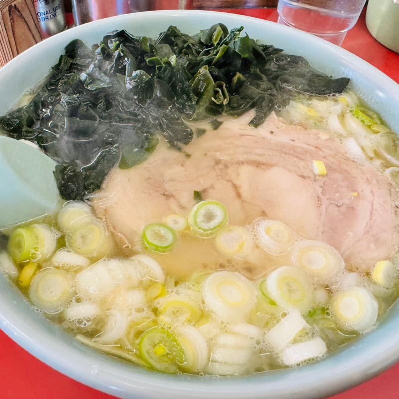 和風ラーメン＋薬味ネギ＋大チャーシュー1枚＋わかめ(ラーメンショップ 羽生インター店)