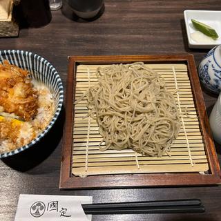 桜海老のかき揚げ丼とお蕎麦のセット(國定 勝どき店)