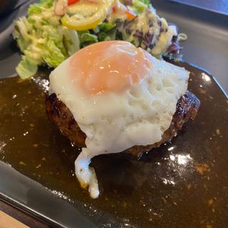 粗挽きハンバーグステーキ(ハイカラ食堂 グリドル)