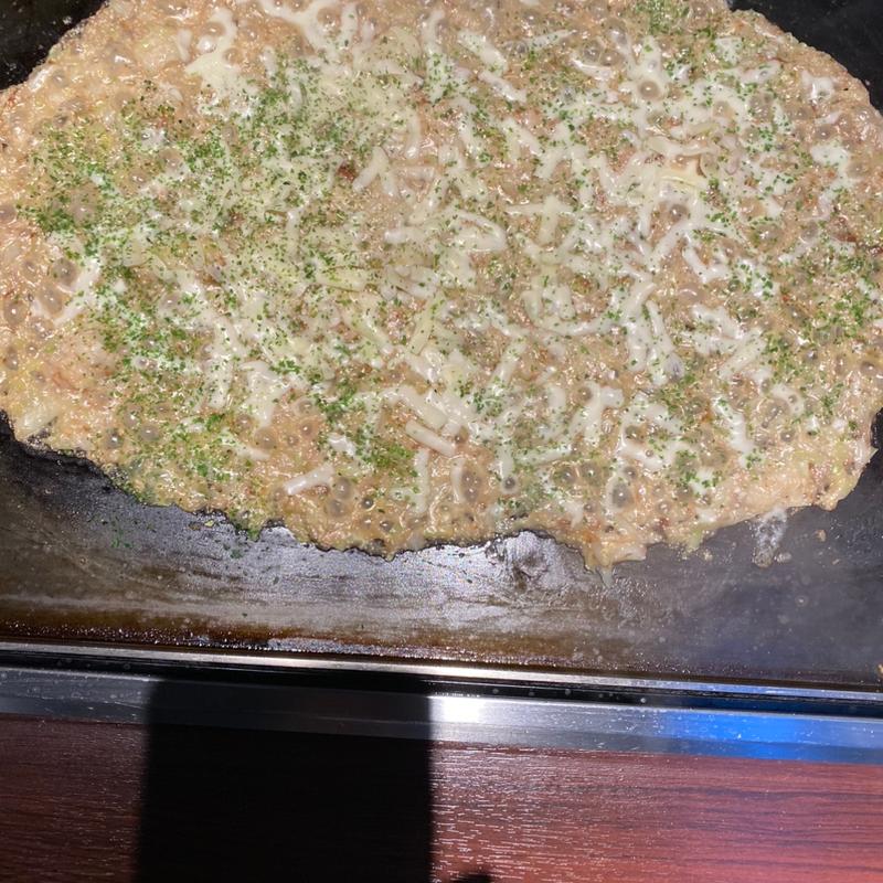 明太子餅もんじゃ(月島もんじゃ もへじ ルクア大阪)