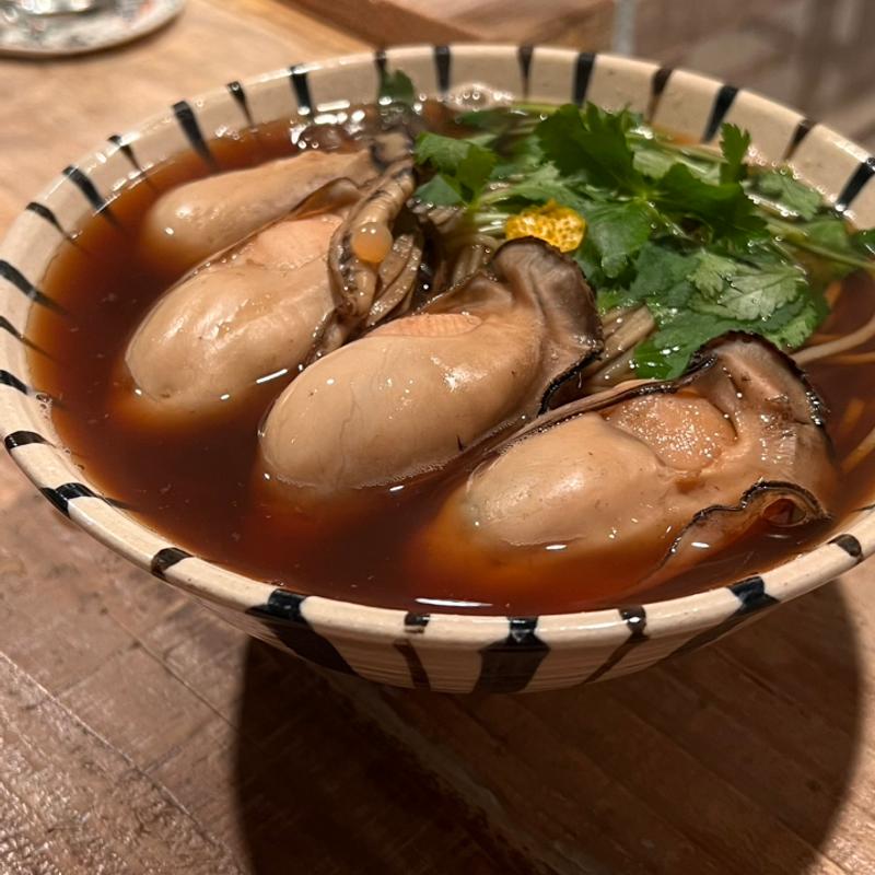牡蠣そば(黒猫庵)