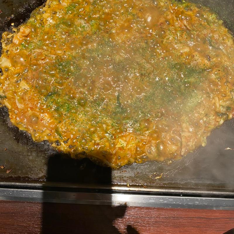 豚キムチもんじゃ(月島もんじゃ もへじ ルクア大阪)