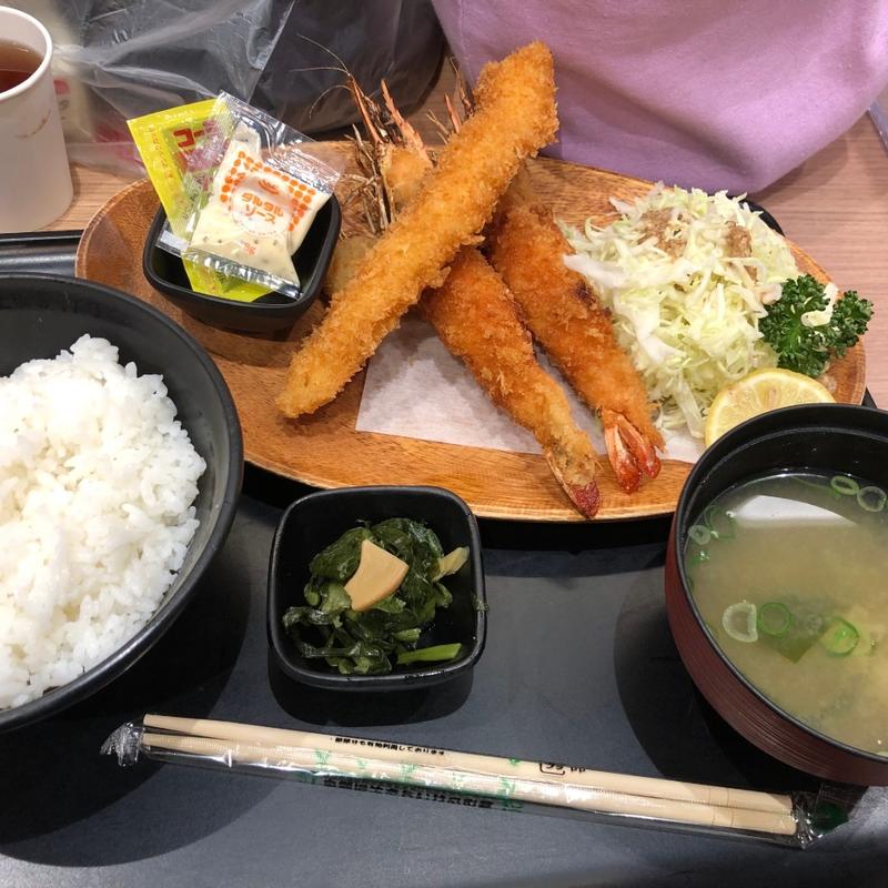 海老フライ定食(魚太郎 一宮店)
