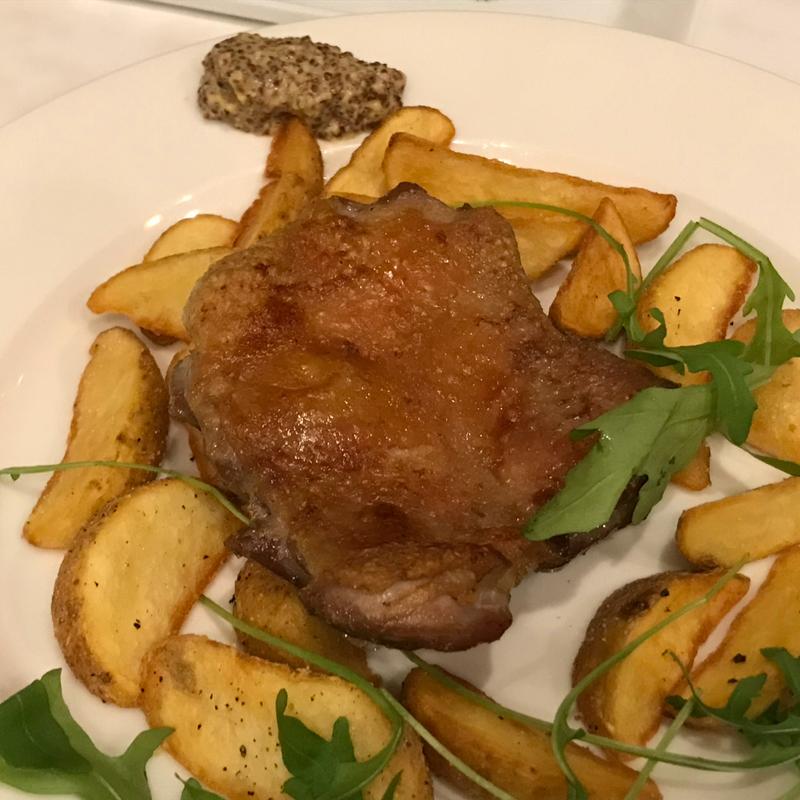 鴨もも肉のコンフィ～フライドポテトを添えて～(俺のフレンチ KAGURAZAKA)