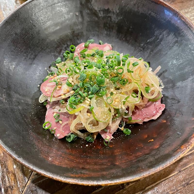 信玄鶏ハツの葱まみれ(のくっちゃん)