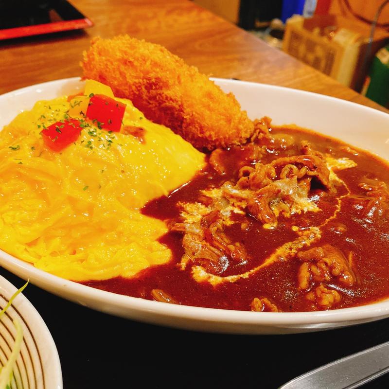 オムハヤシ(洋風居酒屋いちばん星)