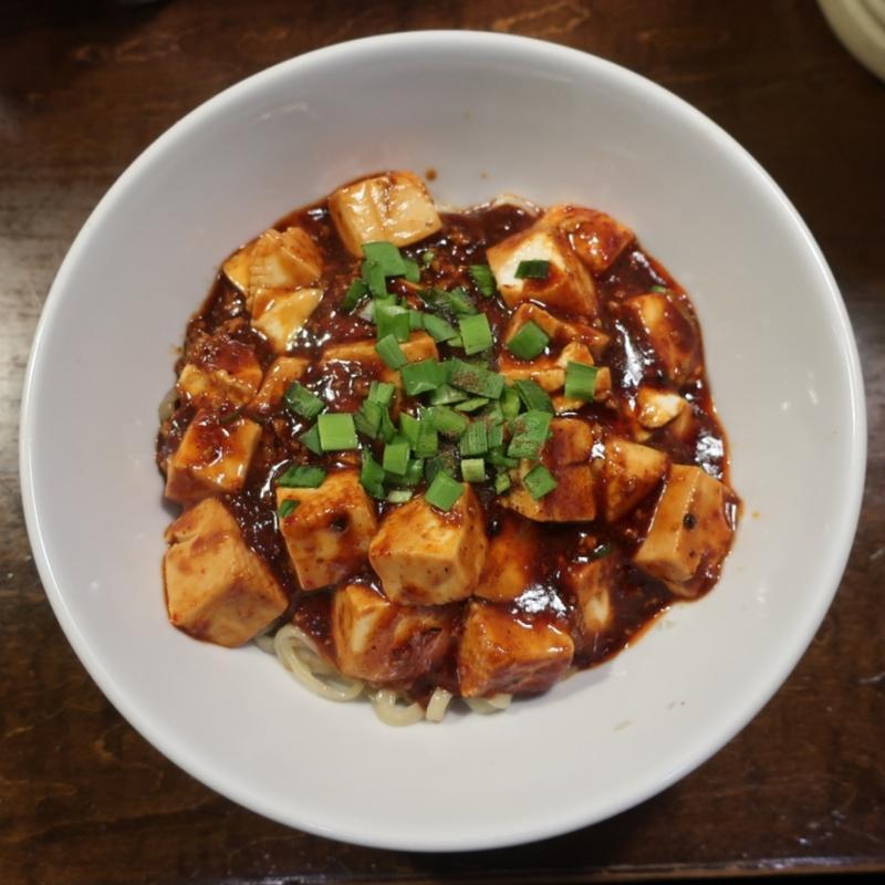 汁なし麻婆麺(濃厚担々麺・らーめんつけめん 仁)