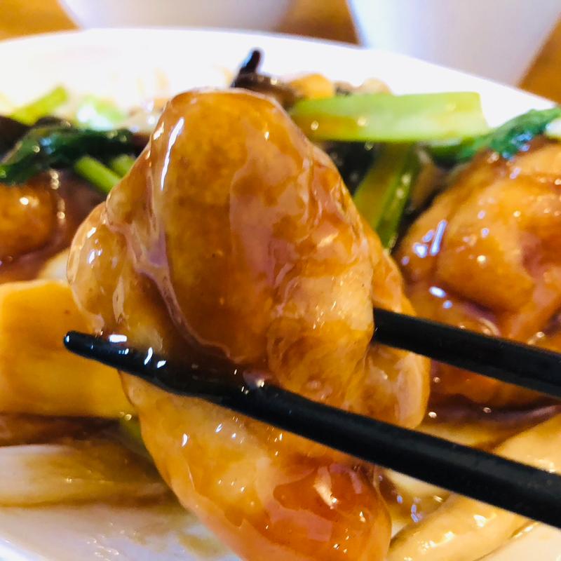 鶏の唐揚げピリ辛旨煮　(家常菜 博朱)