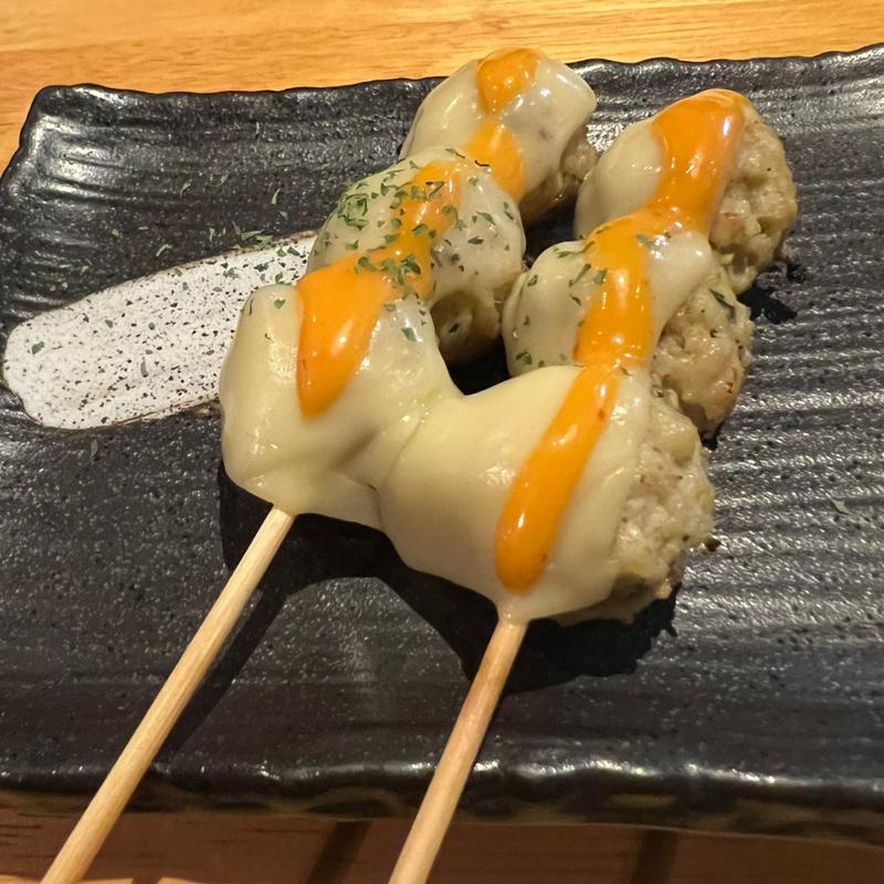 チーズつくね(やきとりやさんあっ鶏)
