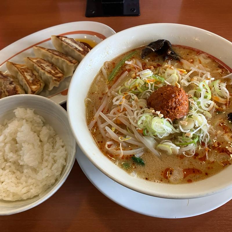 担々麺餃子ライスセット(幸楽苑 日立相田店 )