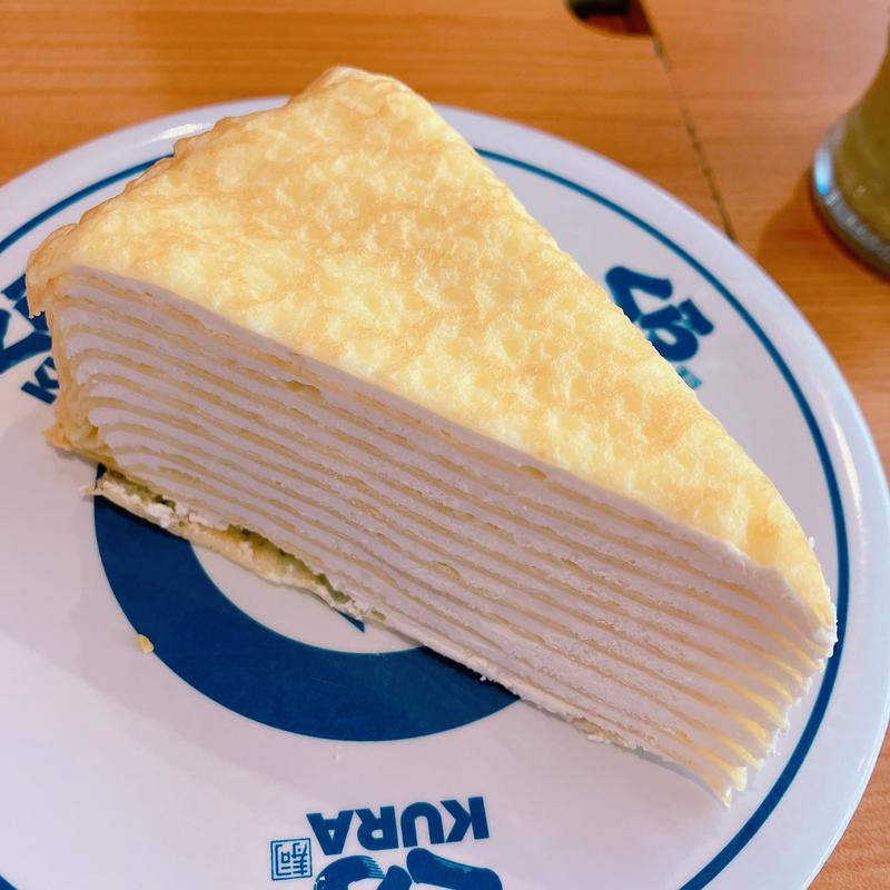 ミルクレープ(くら寿司 所沢有楽町店)