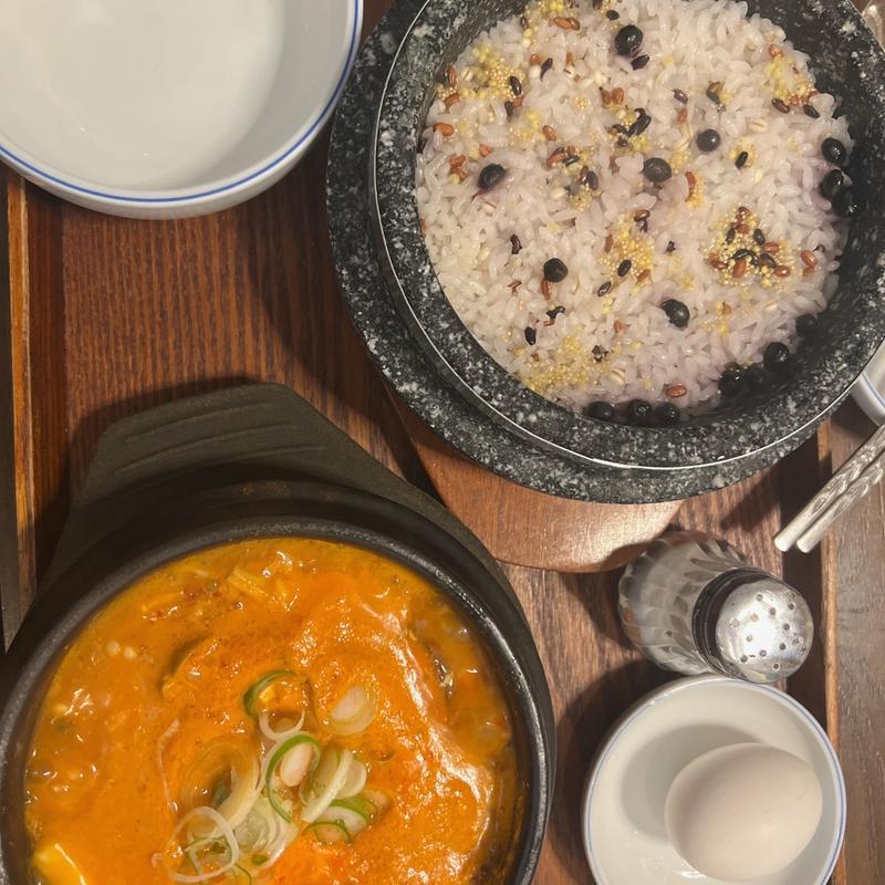 きのこ純豆腐(純豆腐専門店 コチュ)