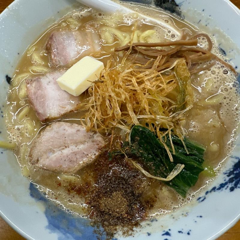 味噌ラーメン大盛、バタートッピング(Made in Tokyo らーめん 松)