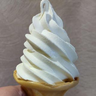 北海道ソフトクリーム バニラ(蕎麦処 あらたえ （徳島天然温泉　あらたえの湯）)