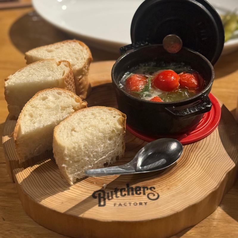 海老のアヒージョ(ButchersFactory)