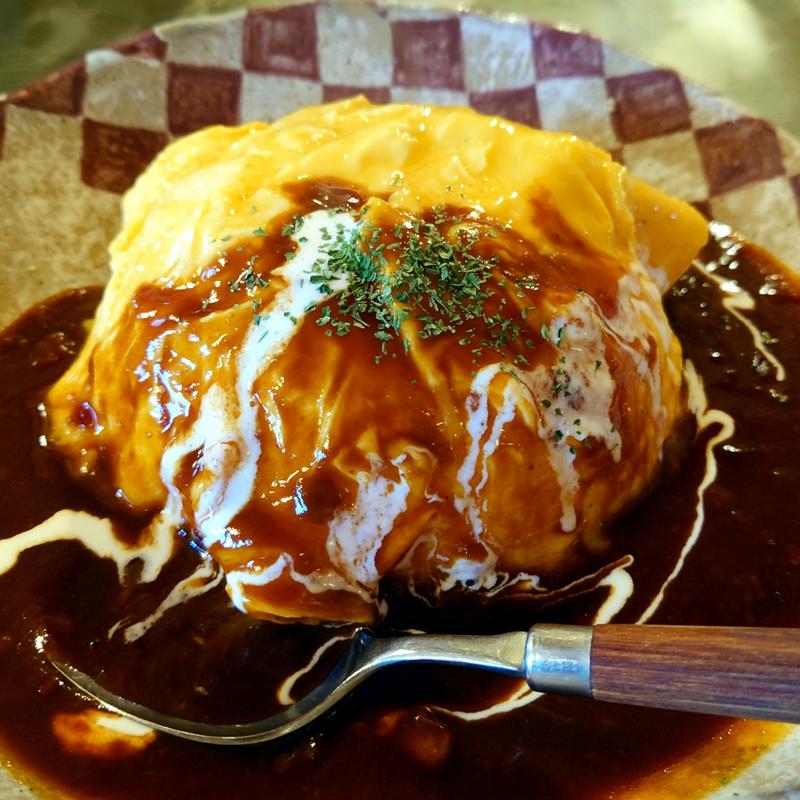 オムライスBセット(お茶とお食事処 森山)