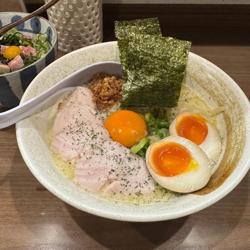 特製鶏ボナーラそば(麺屋 甲武信)