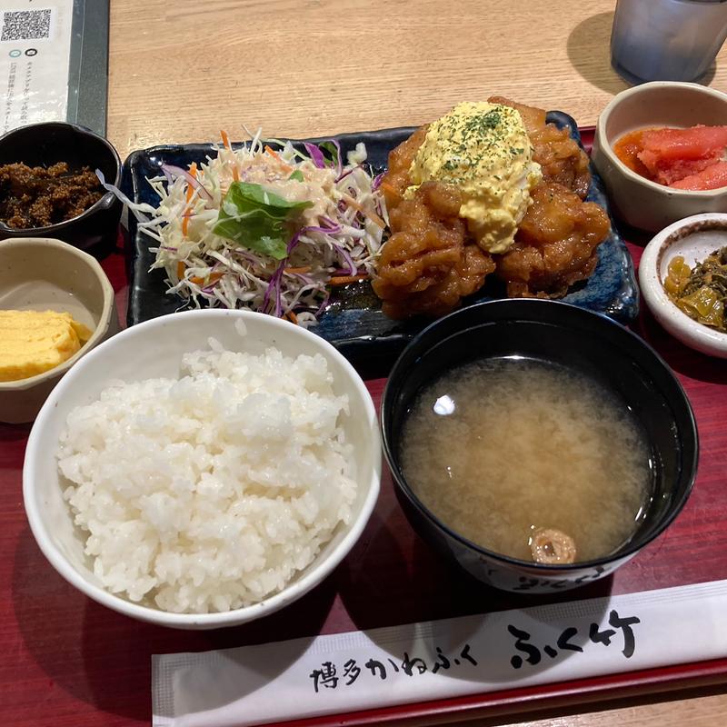 鶏南蛮御膳(博多かねふく ふく竹 東京駅店)