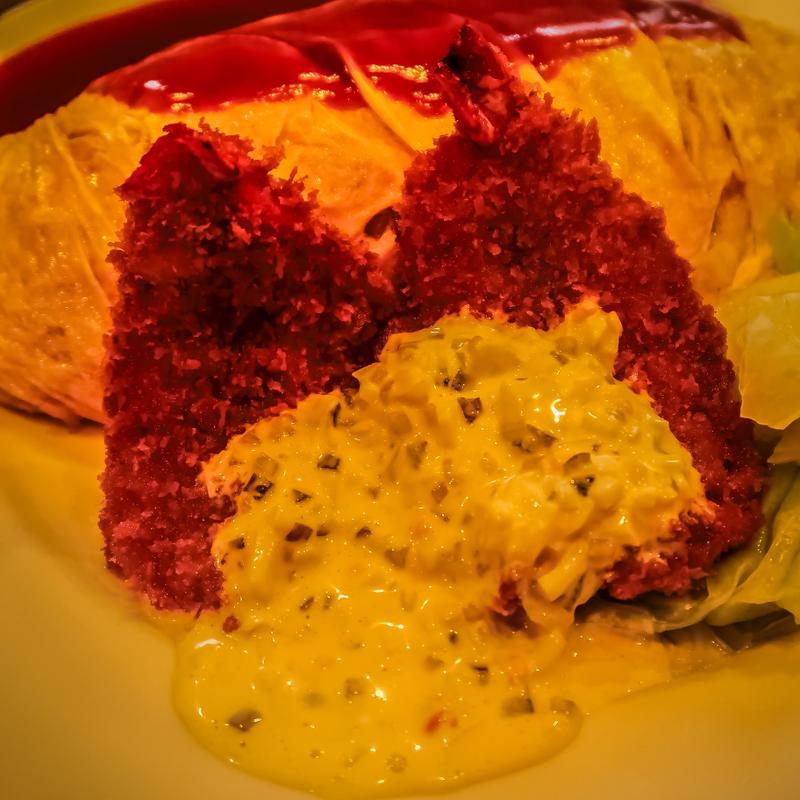 オムライス＆エビフライセット(明治軒 （メイジケン）)