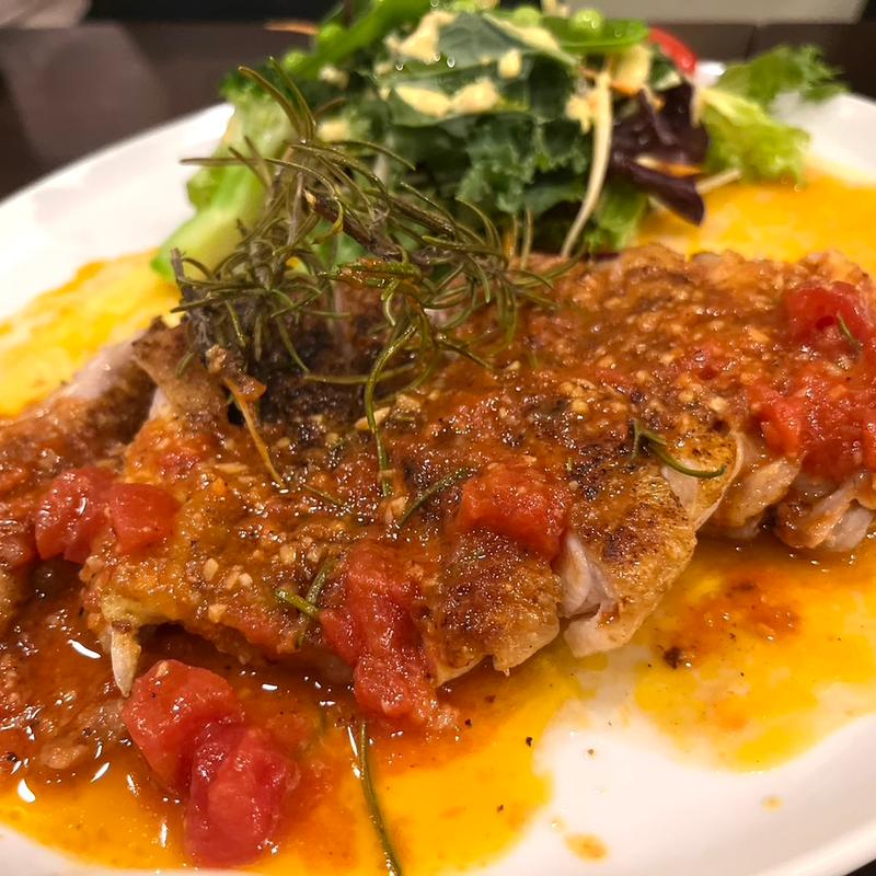 チキンのトマトとマスタードソース(ビストロ グルナッシュ （B'stro Grenache）)