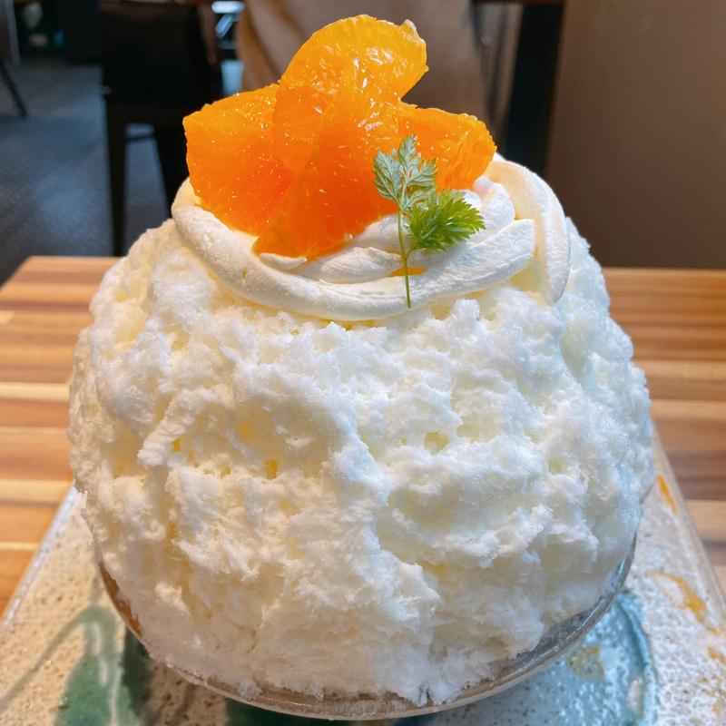 かんきつと杏仁レアチーズ(Tokyo Shave Ice アンカードレ)