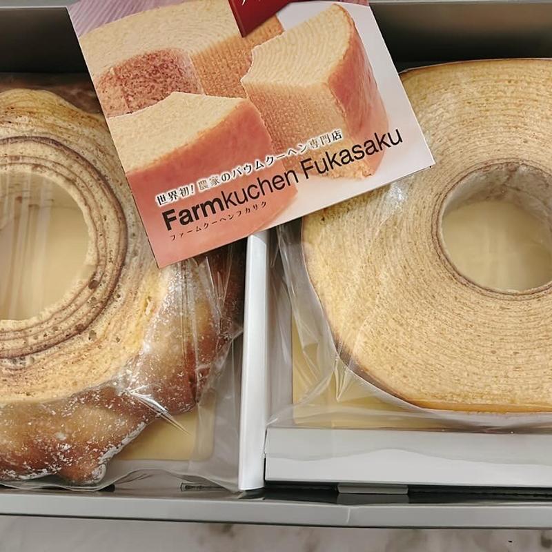 鉾田の白いやどかり　ファームクーヘン(Farmkuchen Fukasaku （バームクーヘン専門店　ファームクーヘン ・フカサク）)