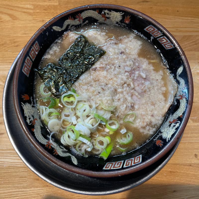 とん×しょうゆ　Wスープラーメン(宮崎とんこつラーメン 風来軒 大阪本店)