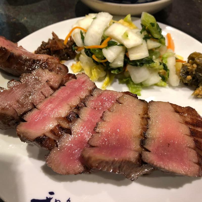 極牛タン3枚6切り定食(牛たん炭焼 利久 渋谷ヒカリエ店)