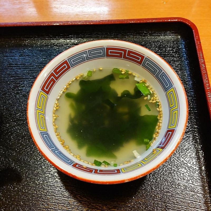 チャーハンスープ(大衆食堂 定食のまる大 多摩センター店)