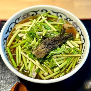 根付きせりそば(喜乃字屋)