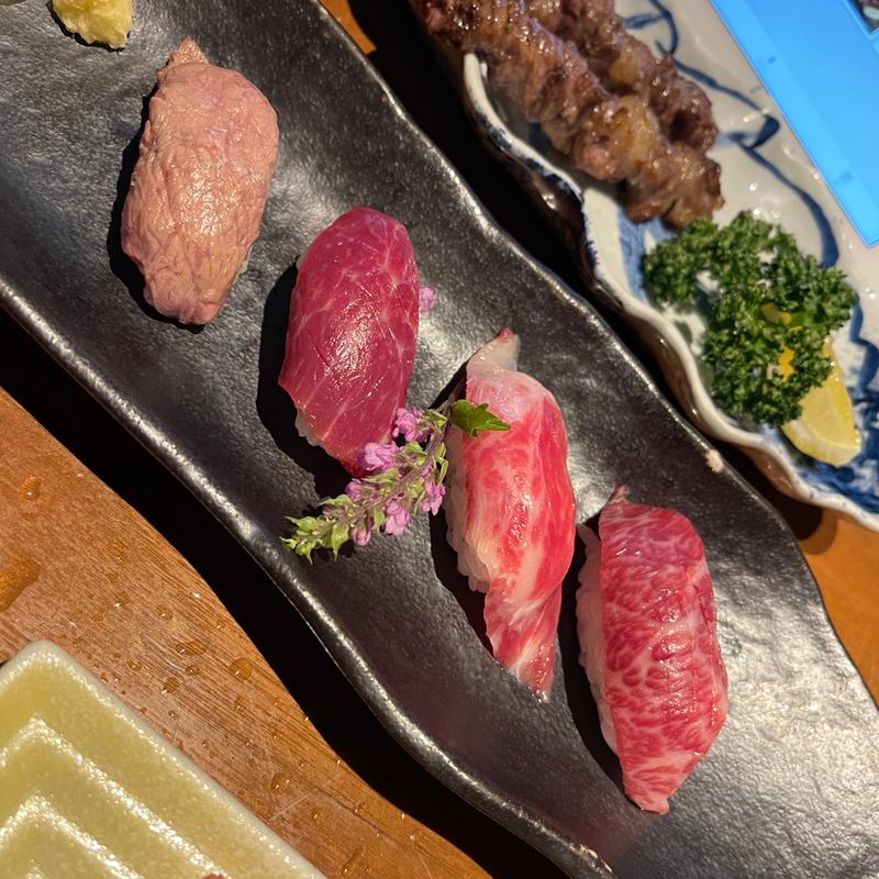 (4種)特選馬にぎり盛り(馬桜 下通り店 （うまざくら）)