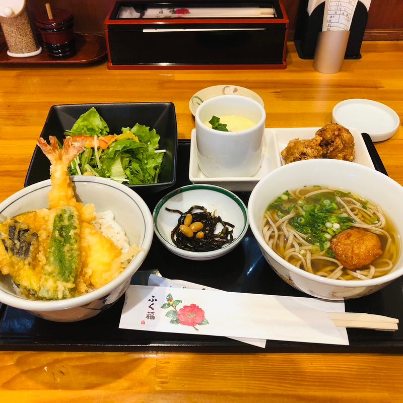 選べる小丼とミニ麺セット(ふく福 七つ島店 （ふくふく）)