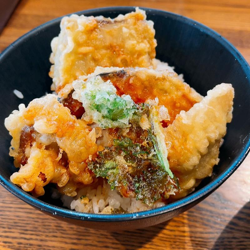 野菜天丼とおそば(手打ちそばと天ぷら しゅん香)