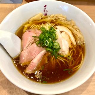 鴨と大山どりの醤油らぁ麺(らぁ麺 さわ田)