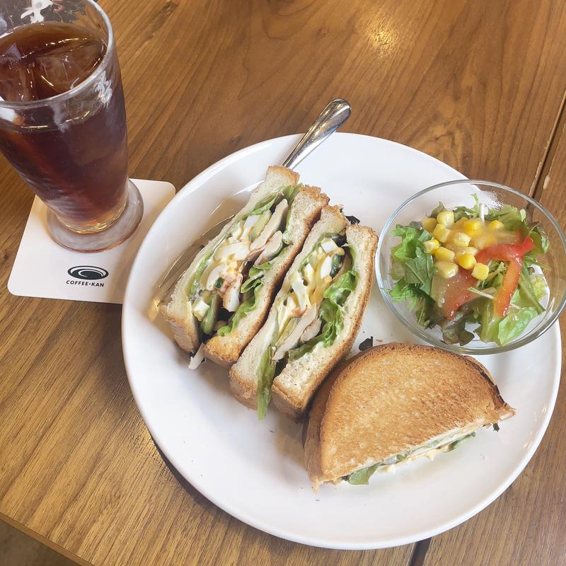 珈琲館のハウスサンド(珈琲館あびこ店)