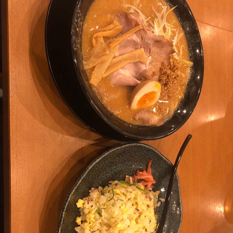 一刻みそラーメン＋玉子チャーハン(一刻魁堂 鈴鹿店)