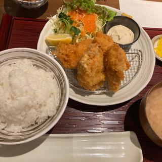 カキフライ定食(加賀屋食堂)