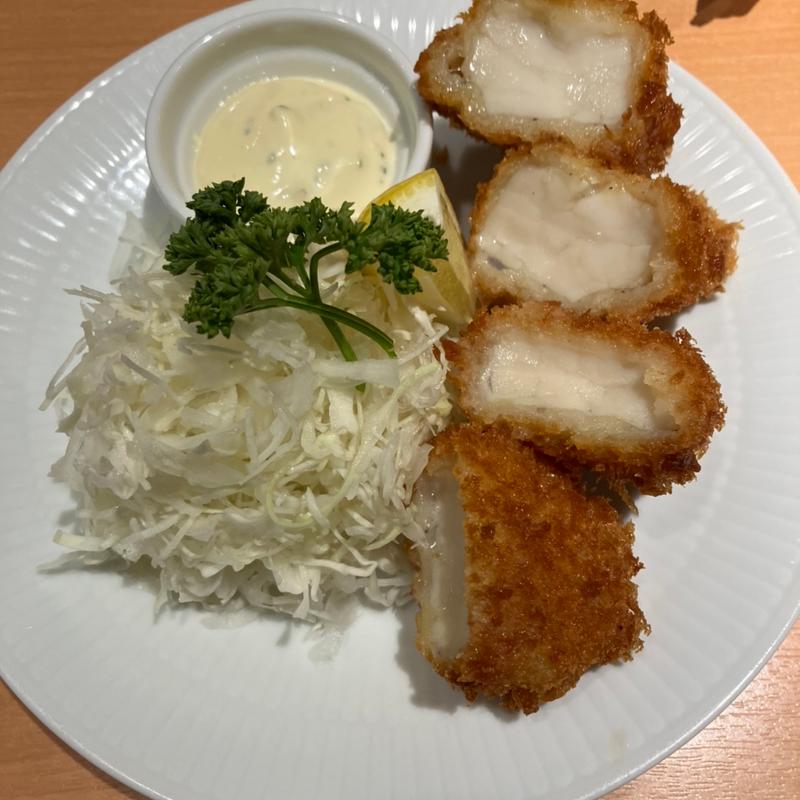 別海町ジャンボ帆立のレアカツ(ヱビスバー 札幌アピア店 (YEBISU BAR Sapporo Apia))