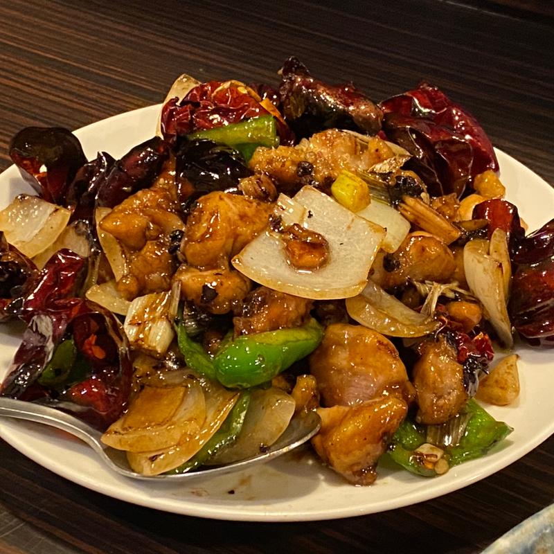 鶏の四川唐辛子炒め(チリレンゲ )