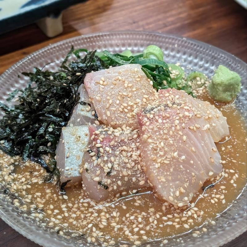 名物ゴマカンパチ(博多串焼き・野菜巻き工房 ごりょんさん 渋谷店)