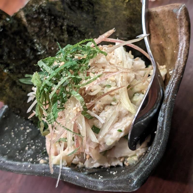 大葉生姜香る とりなめろう(博多串焼き・野菜巻き工房 ごりょんさん 渋谷店)