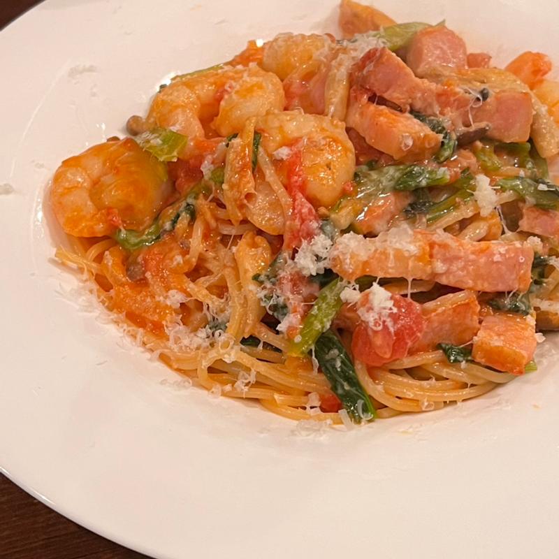 おまかせパスタ(国丸食堂とアカネコ)