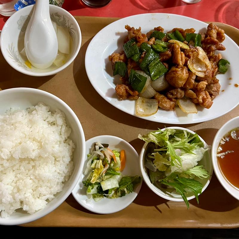 鶏肉とピーマン炒めランチセット(栄華 （エイカ）)