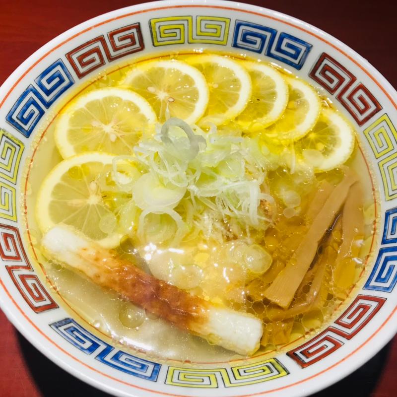 鶏そばホットレモン(らーめん竹馬)