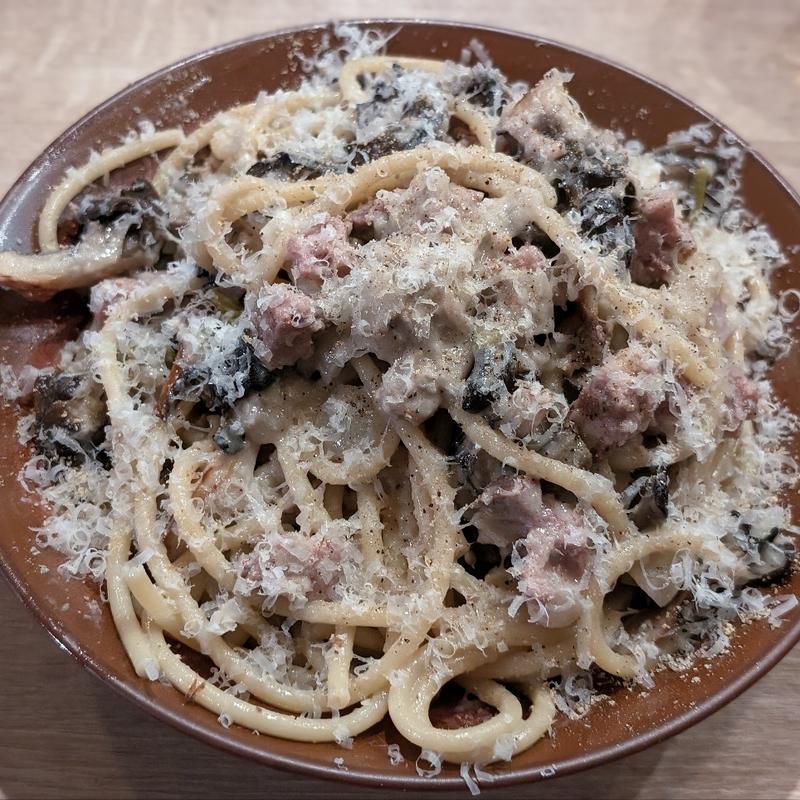 サルシッチャと木の子とクリーム パスタ(Add)