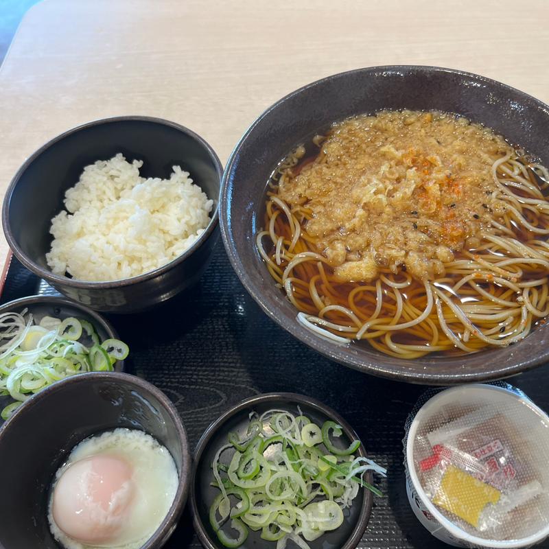 朝納豆定食(ゆで太郎 もつ次郎 花小金井店)