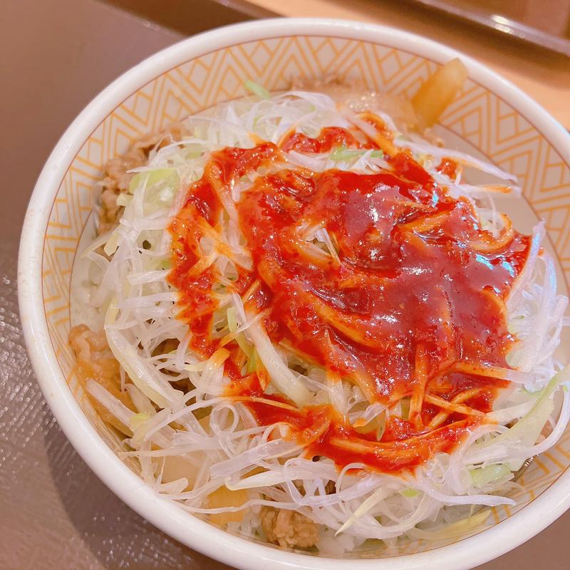 赤だれ白髪ねぎ牛丼(すき家 井ノ頭通り吉祥寺店)